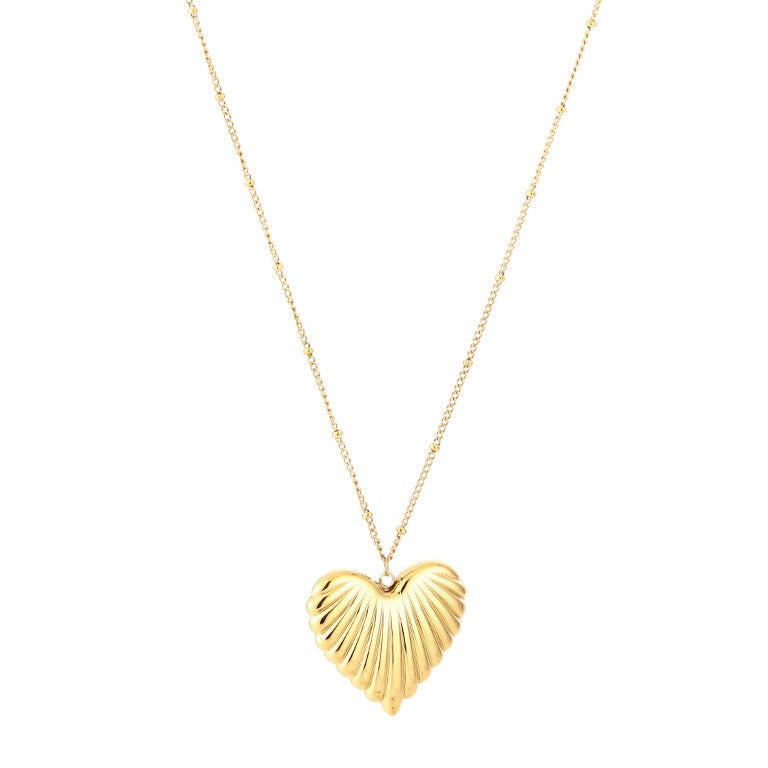 Hart lange ketting goud