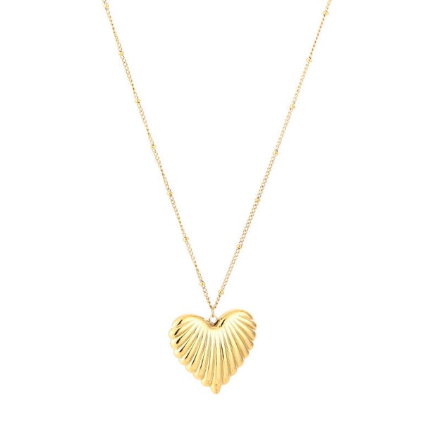 Hart lange ketting goud