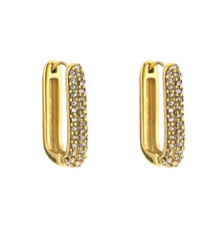 Sparkle hoops medium goud