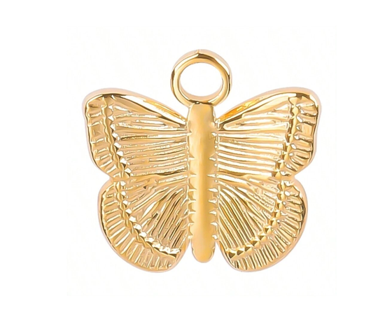 RVS vlinder goud - 008