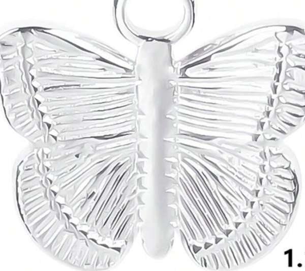 RVS vlinder zilver - 008