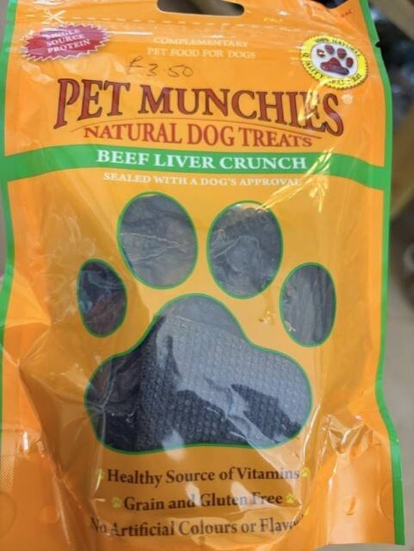 Pet munchies Beef liver crunch