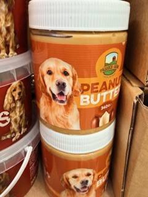 Dog safe peanut butter