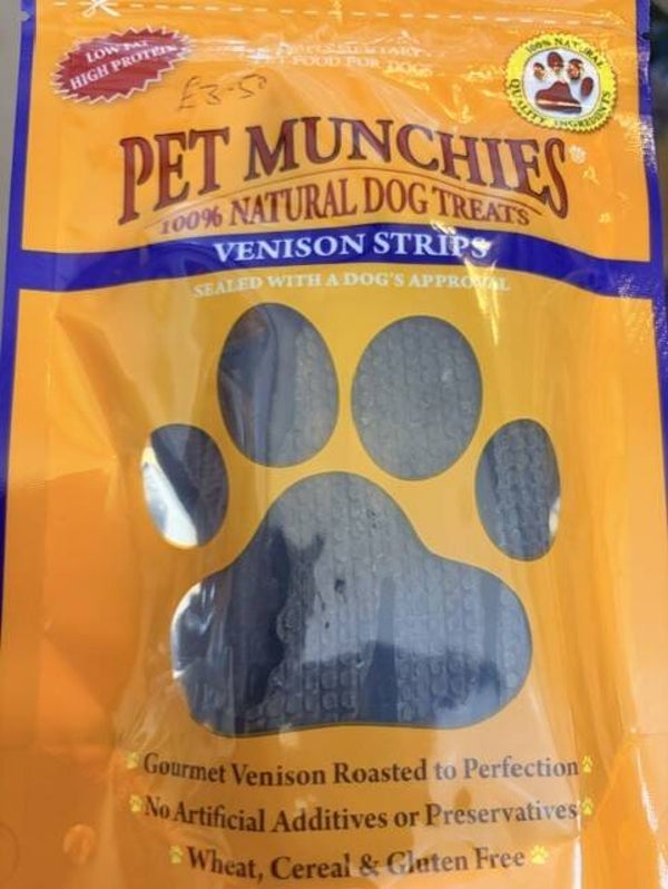 Pet munchies Venison Strips
