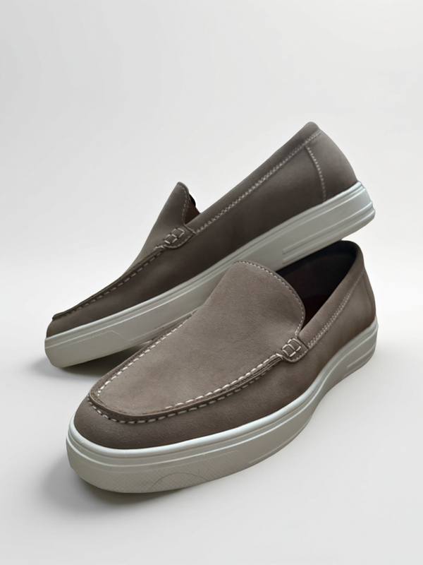 Luxe heren loafers beige