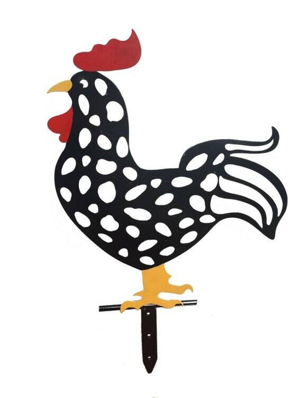 Animaux en métal à planter - Coq