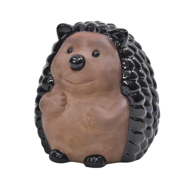 Hérisson en émail - noir