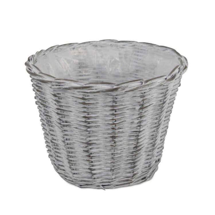 Panier rond Ø29 h20 - blanc