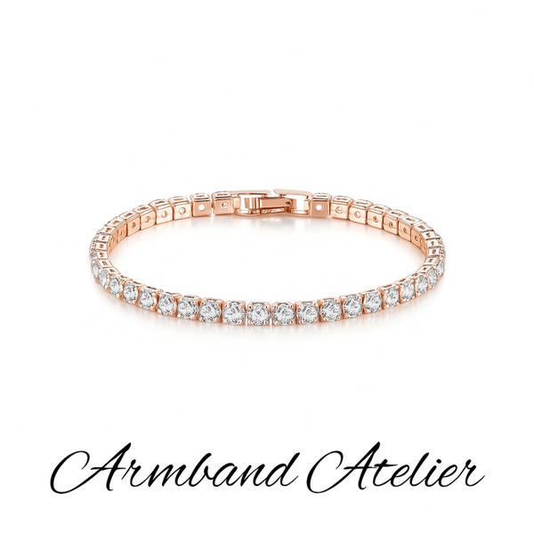 Tennis armband - Brillo Dorado