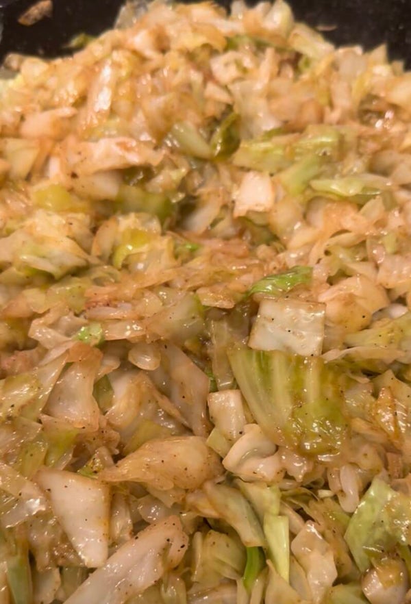 fried cabbage