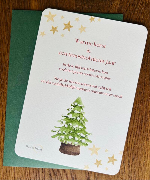 Kerstkaarten Troost, set van 3 stuks
