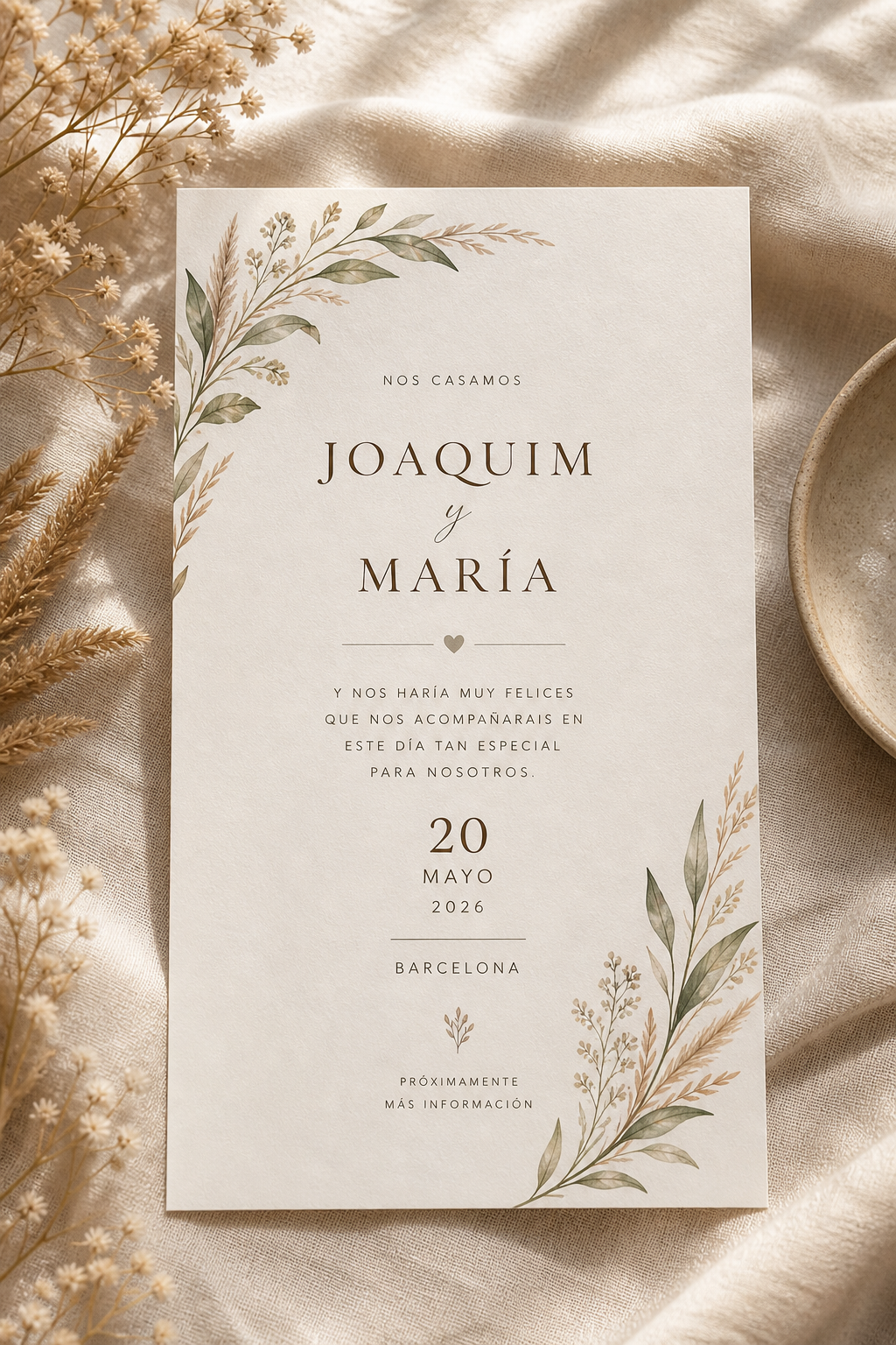 Invitación vertical