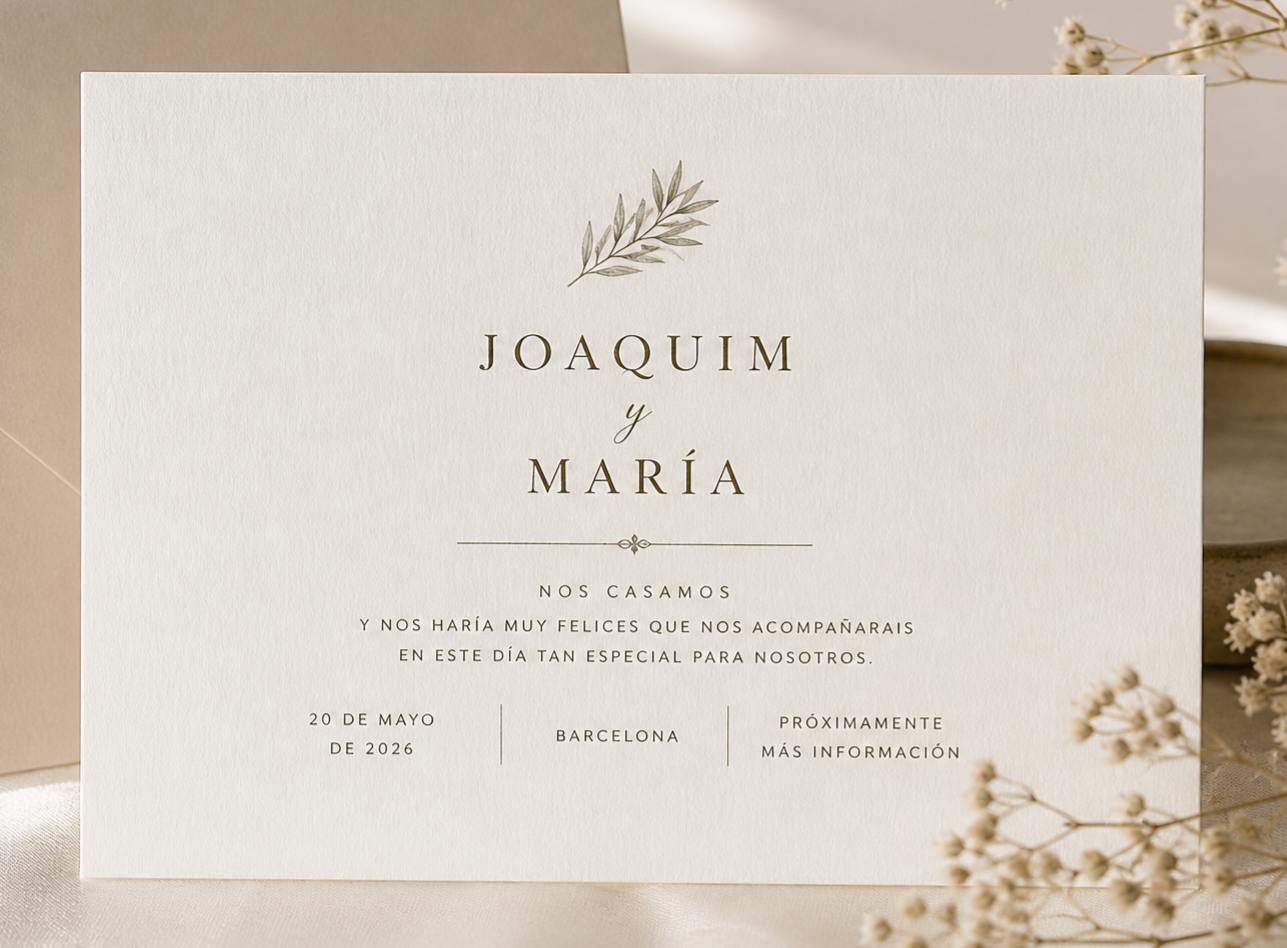 Invitación horizontal