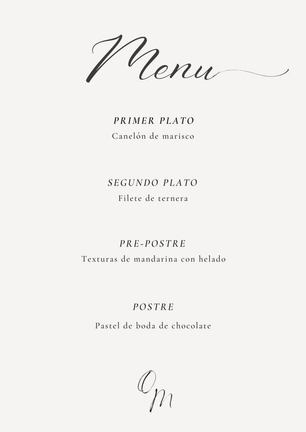 Menú