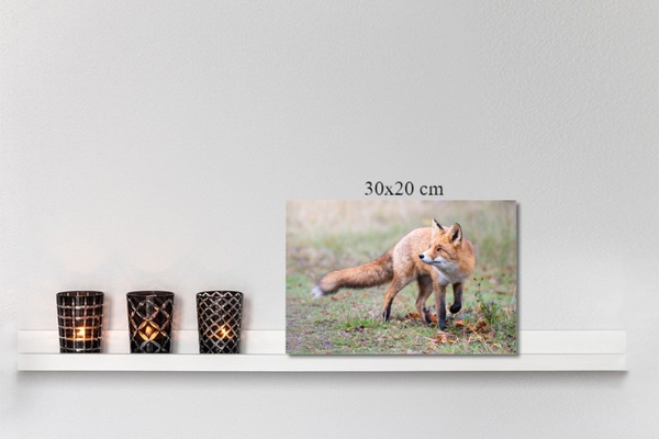 Foto naar keus op canvas (liggend)