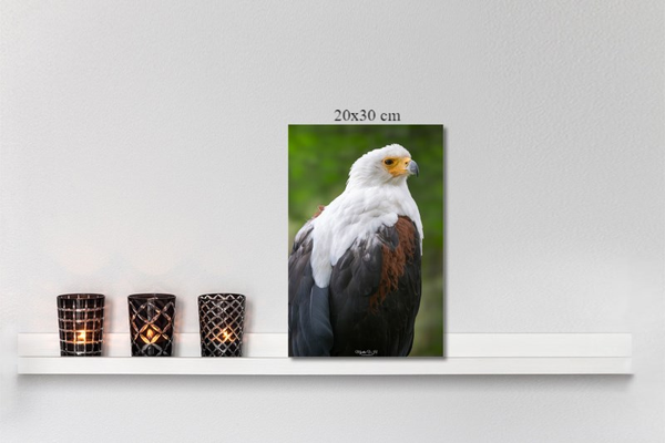 Foto naar keus op canvas (staand)