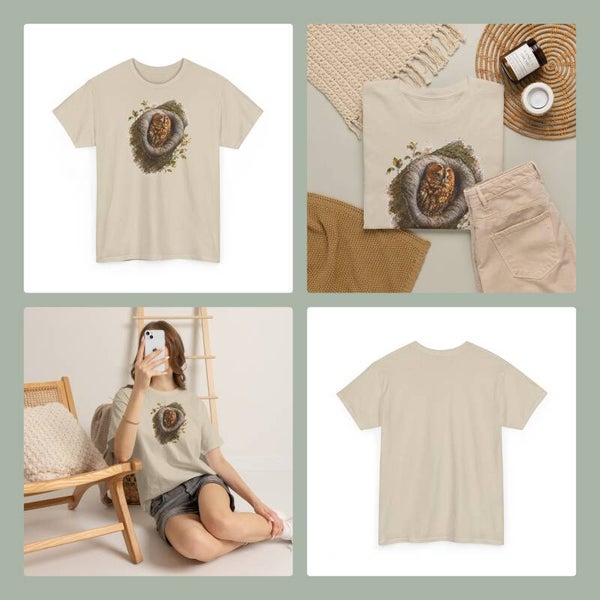 Unisex T-Shirt - Dreaming tawny owl