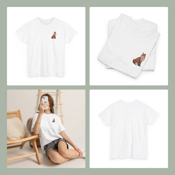 Unisex T-Shirt - Fox - small chest print