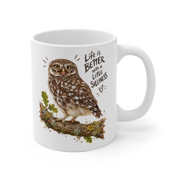 Ceramic mug - Funny little owl