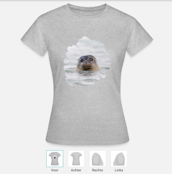 Vrouwen T-shirt met zeehond print