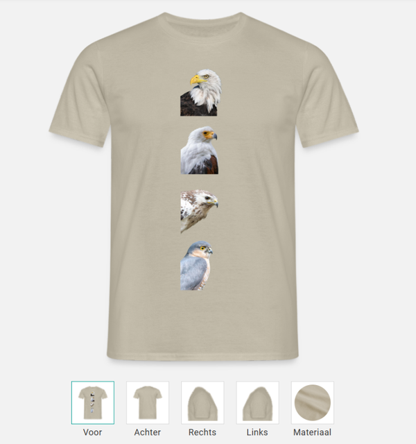 T-shirt met roofvogel collectie