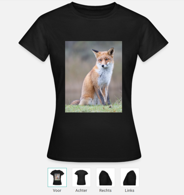 Vrouwen T-shirt met vos print