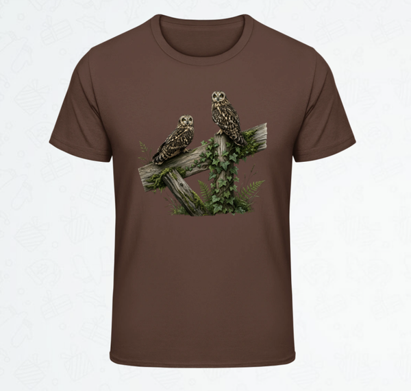 Uniseks T-Shirt - Velduilen op hek