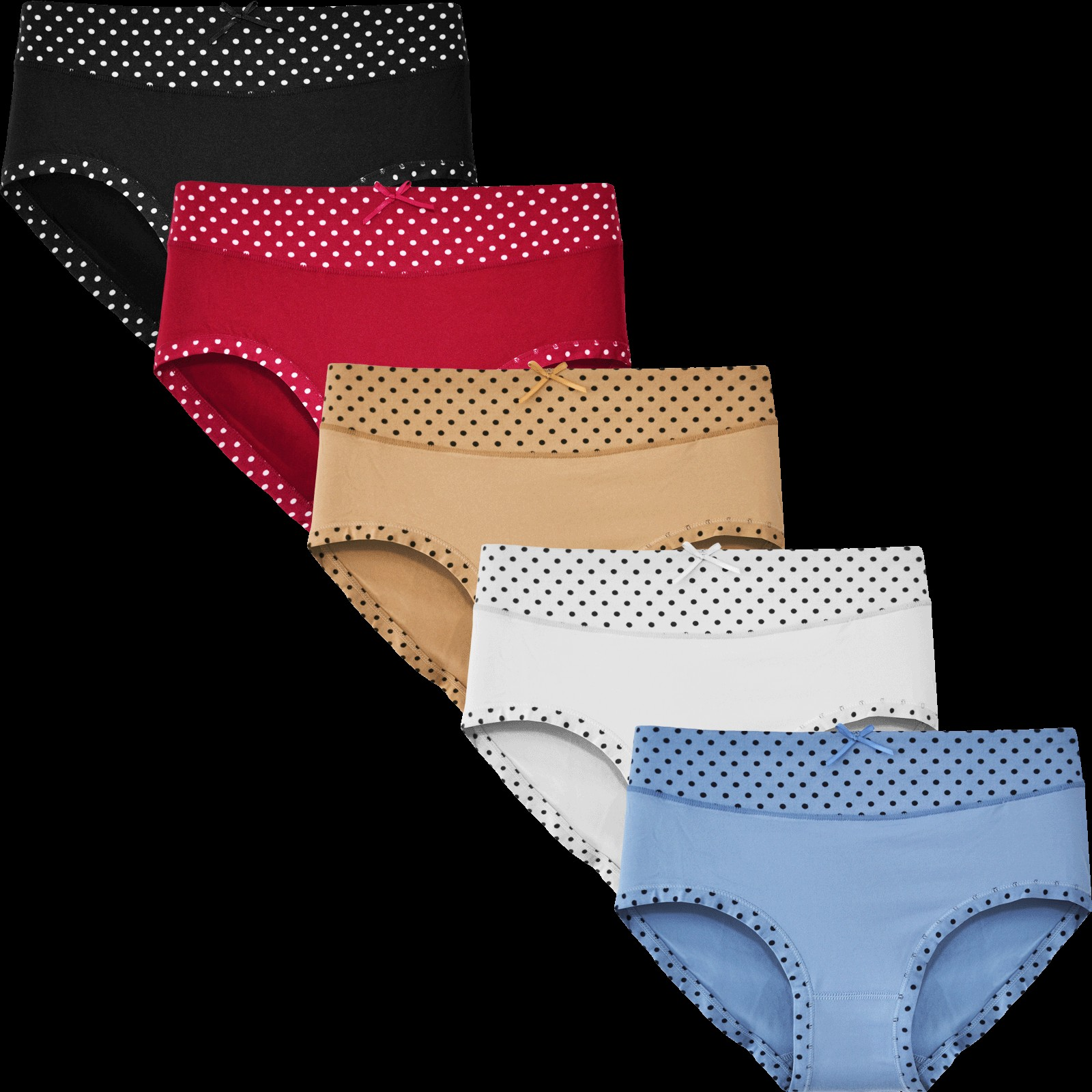 Fine Woman Dames slip stippelprint (art.nr. 9080) L 10-pack