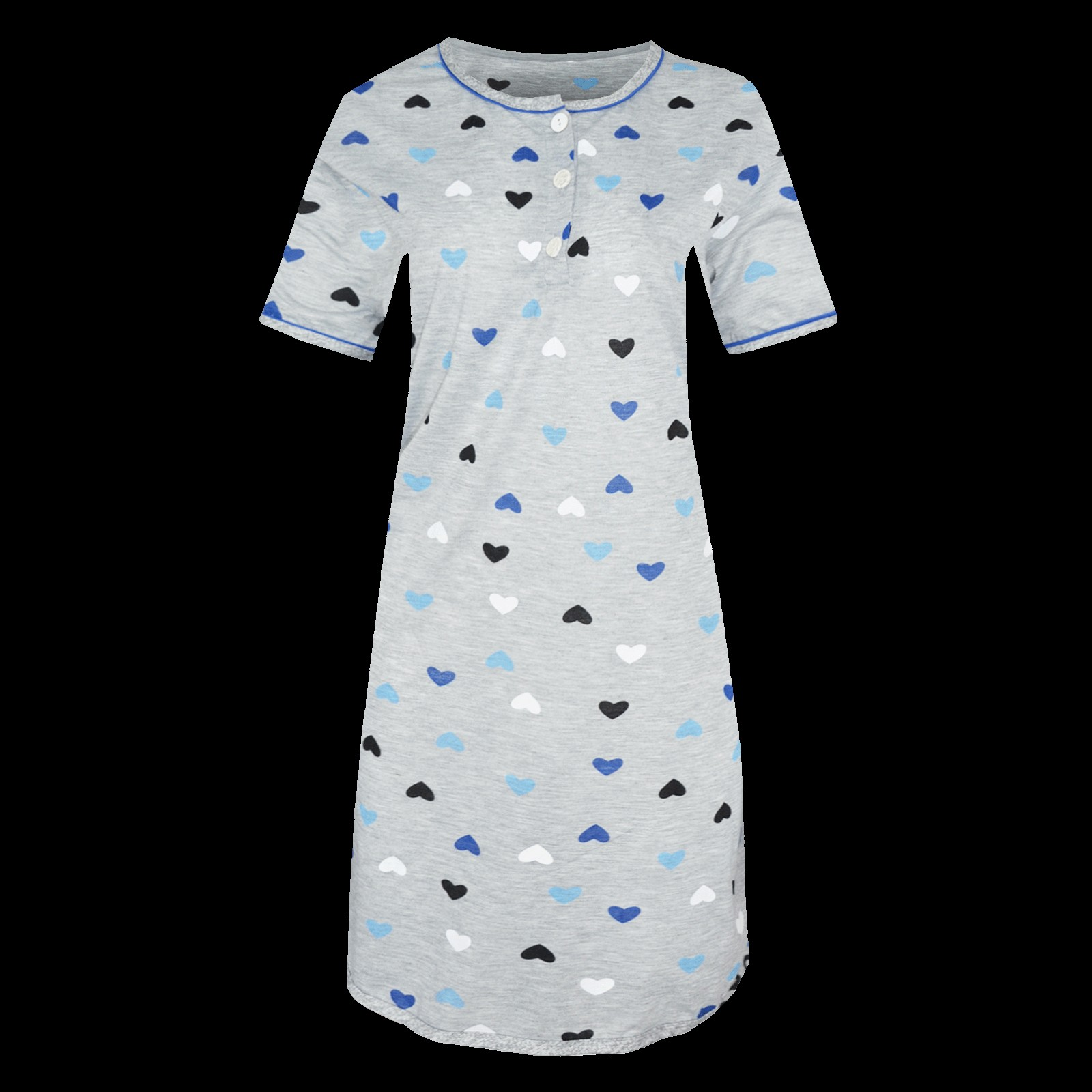 Fine Woman Dames nachthemd 6507 hartjes print