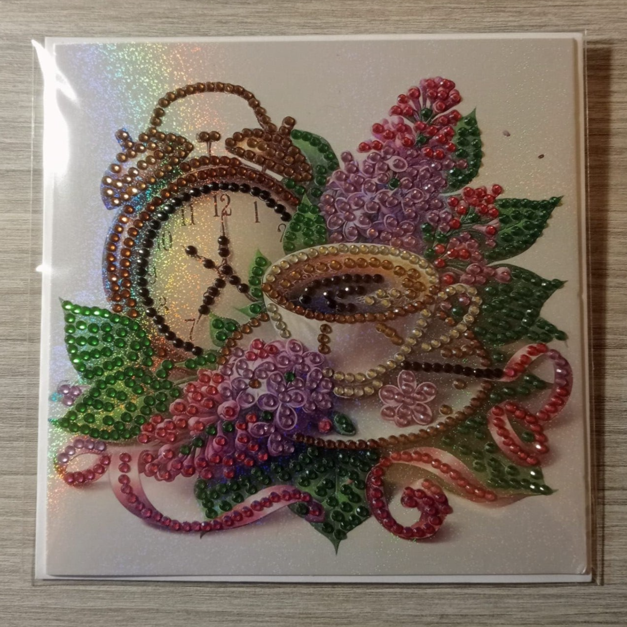 Dubbele Wenskaart + envelop (handgemaakt)