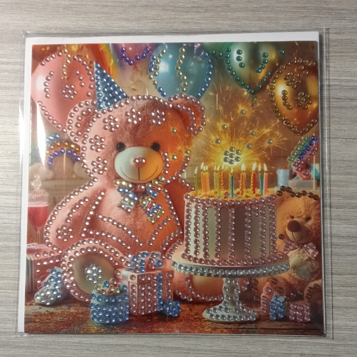 Dubbele Wenskaart + envelop (handgemaakt)