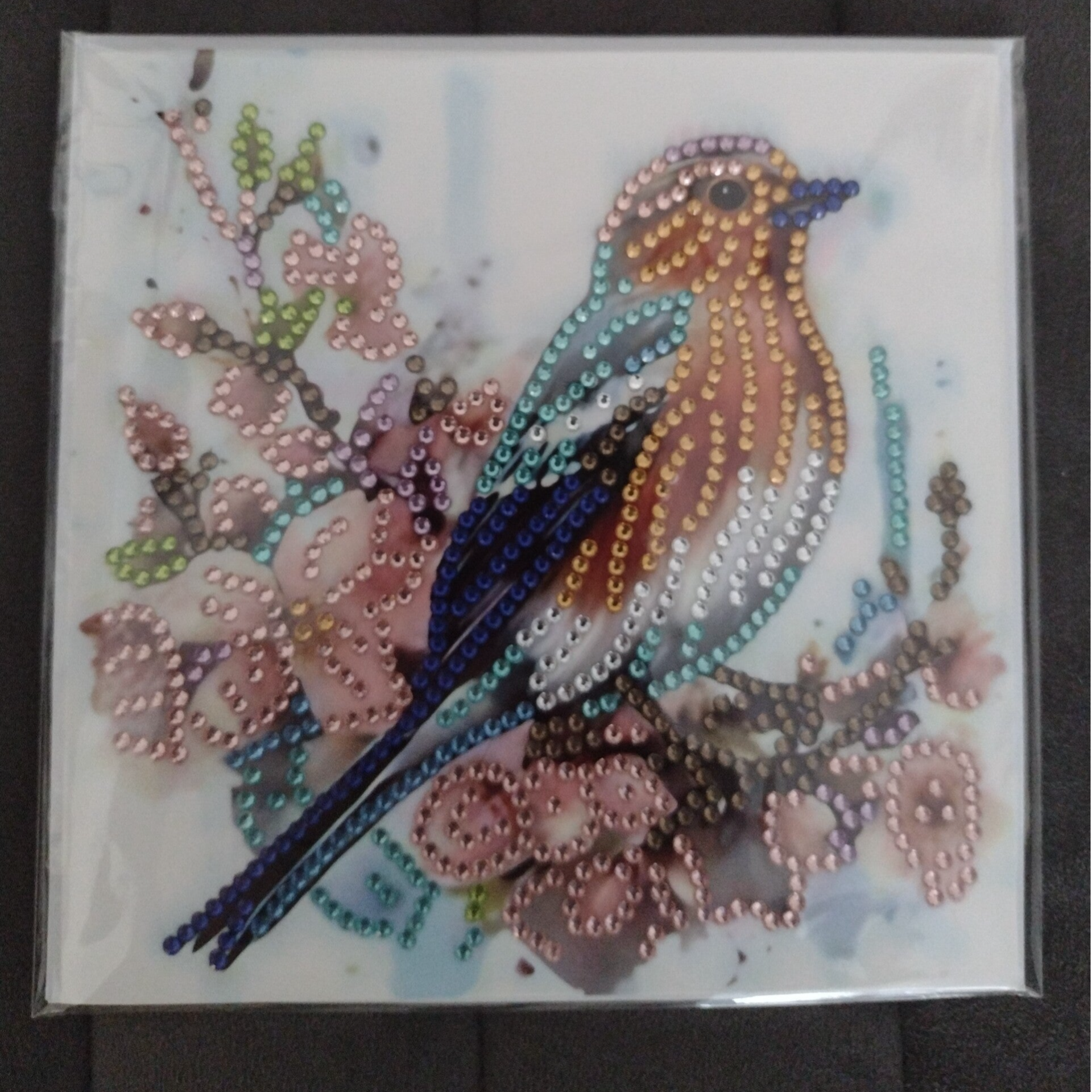 Dubbele Wenskaart + envelop (handgemaakt)