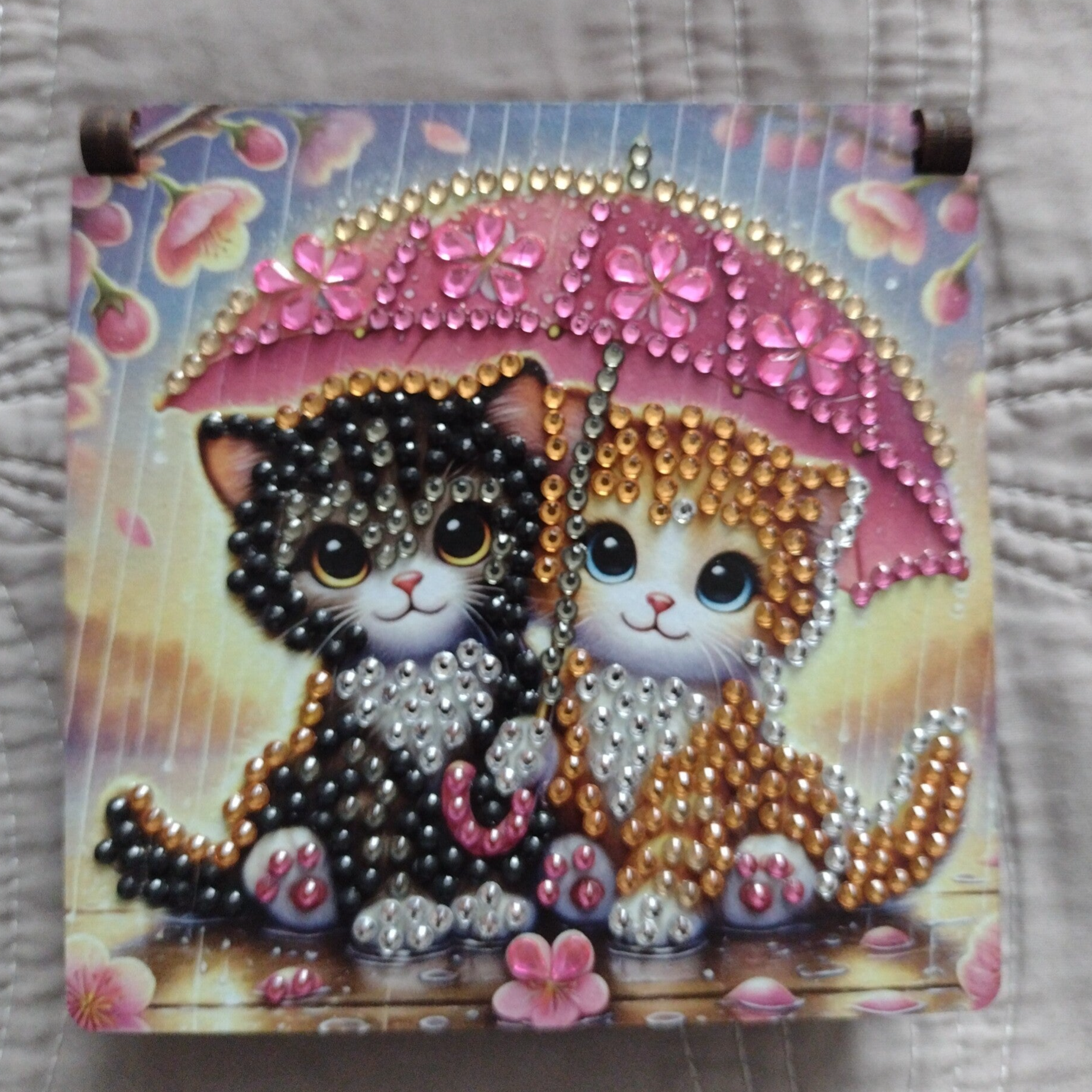 Memoblokje met pen Poesjes