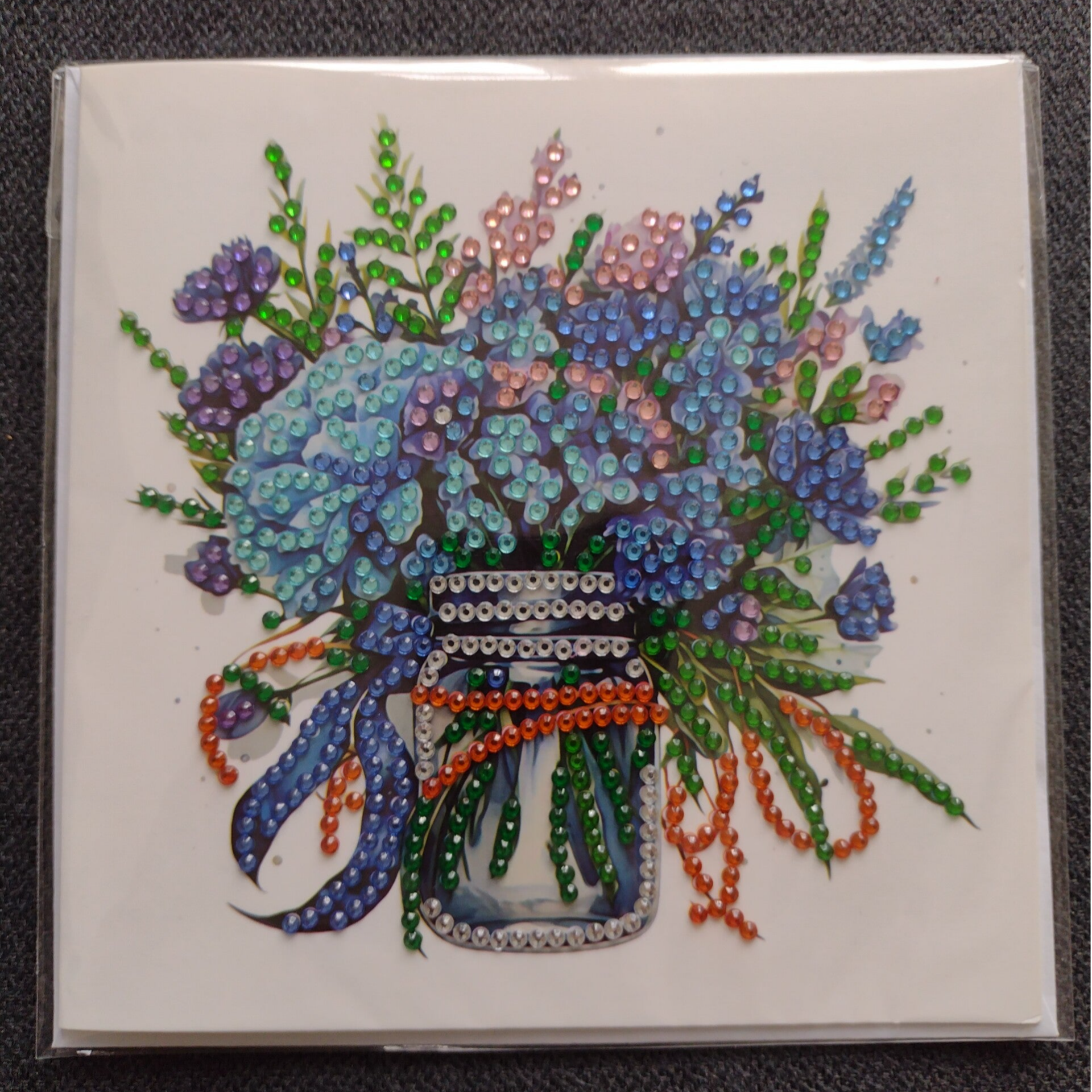 Dubbele Wenskaart + envelop (handgemaakt)