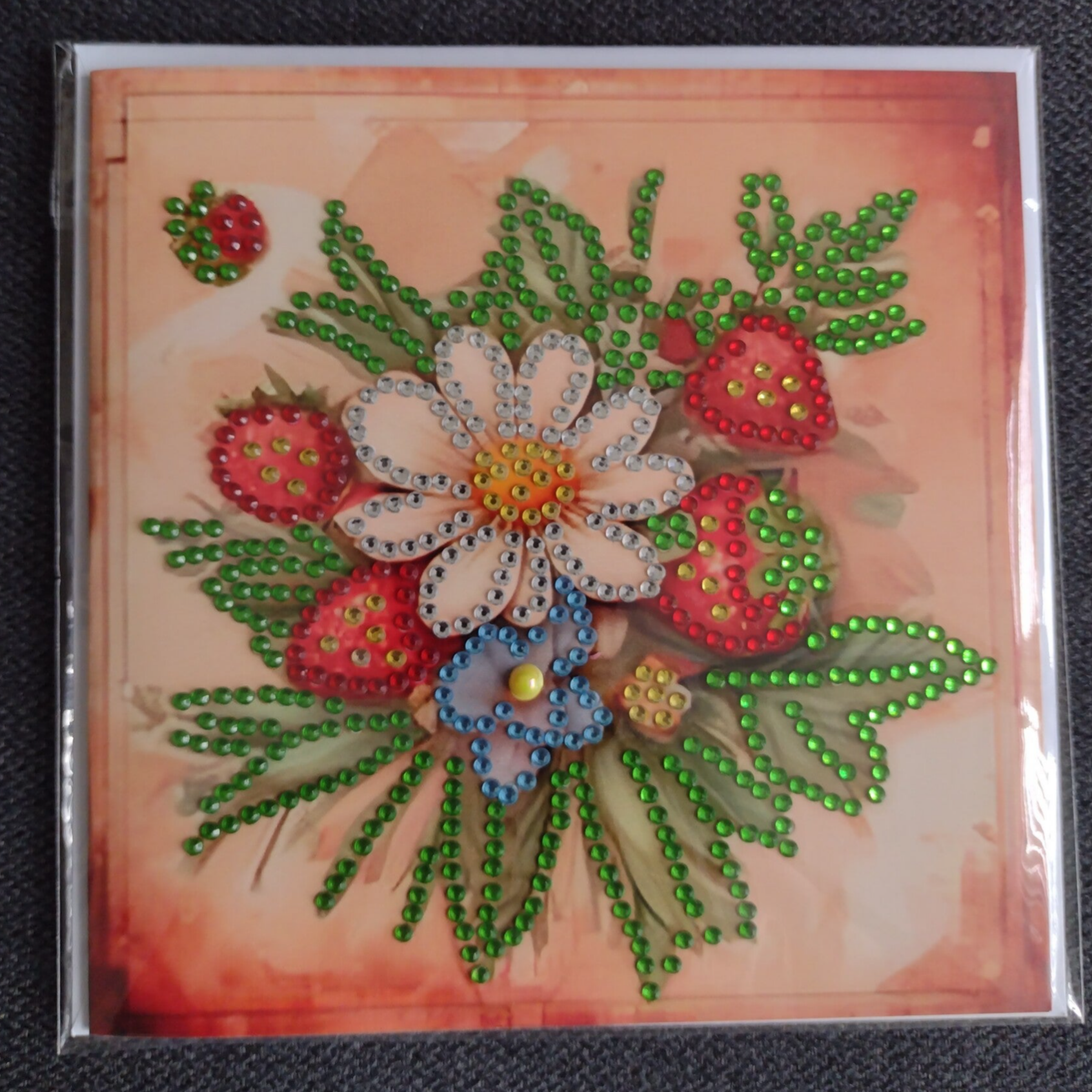 Dubbele Wenskaart + envelop (handgemaakt)