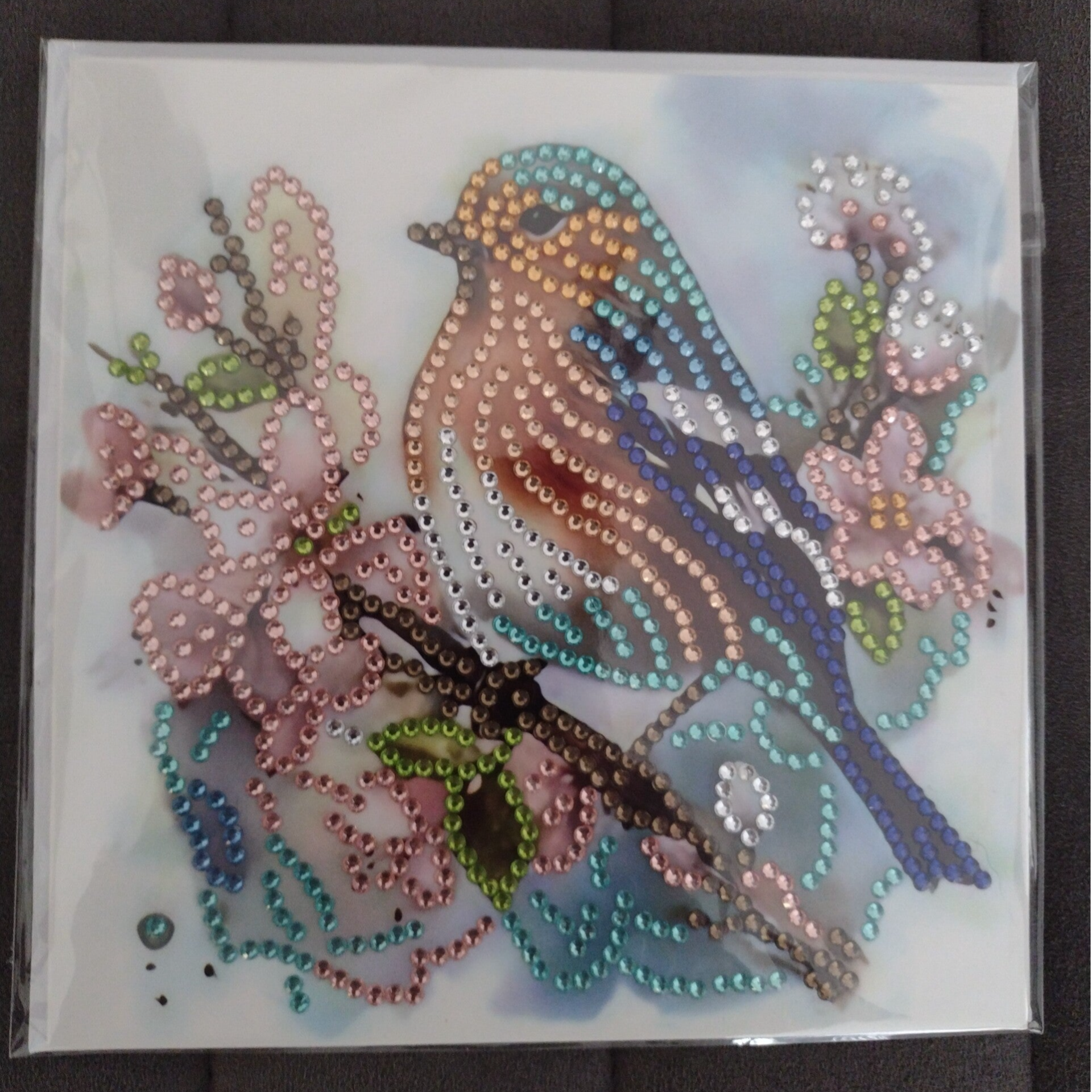 Dubbele Wenskaart + envelop (handgemaakt)