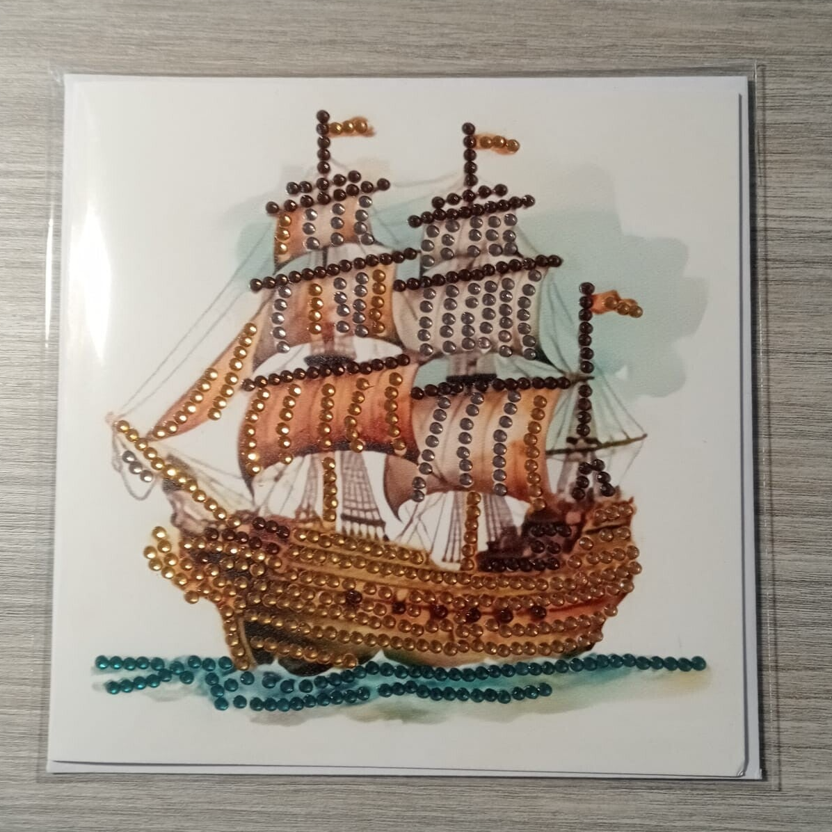 Dubbele Wenskaart + envelop (handgemaakt)