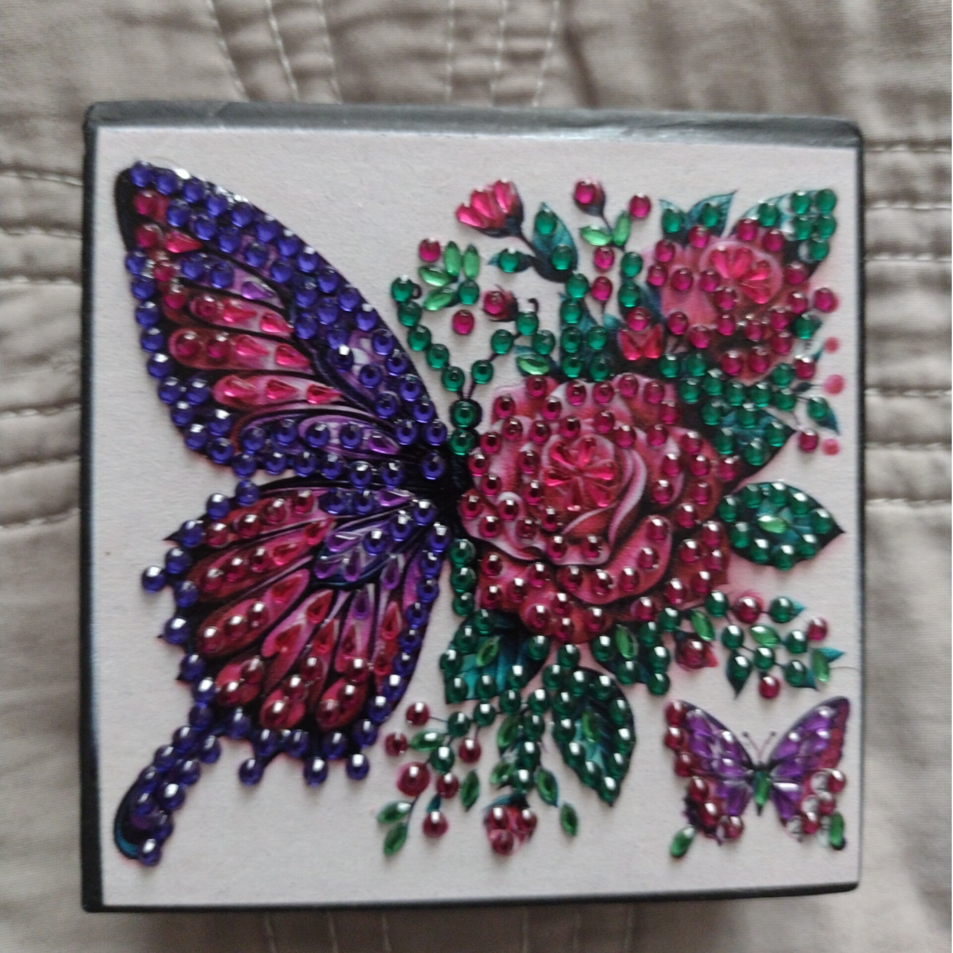 Memoblokje met pen Vlinder