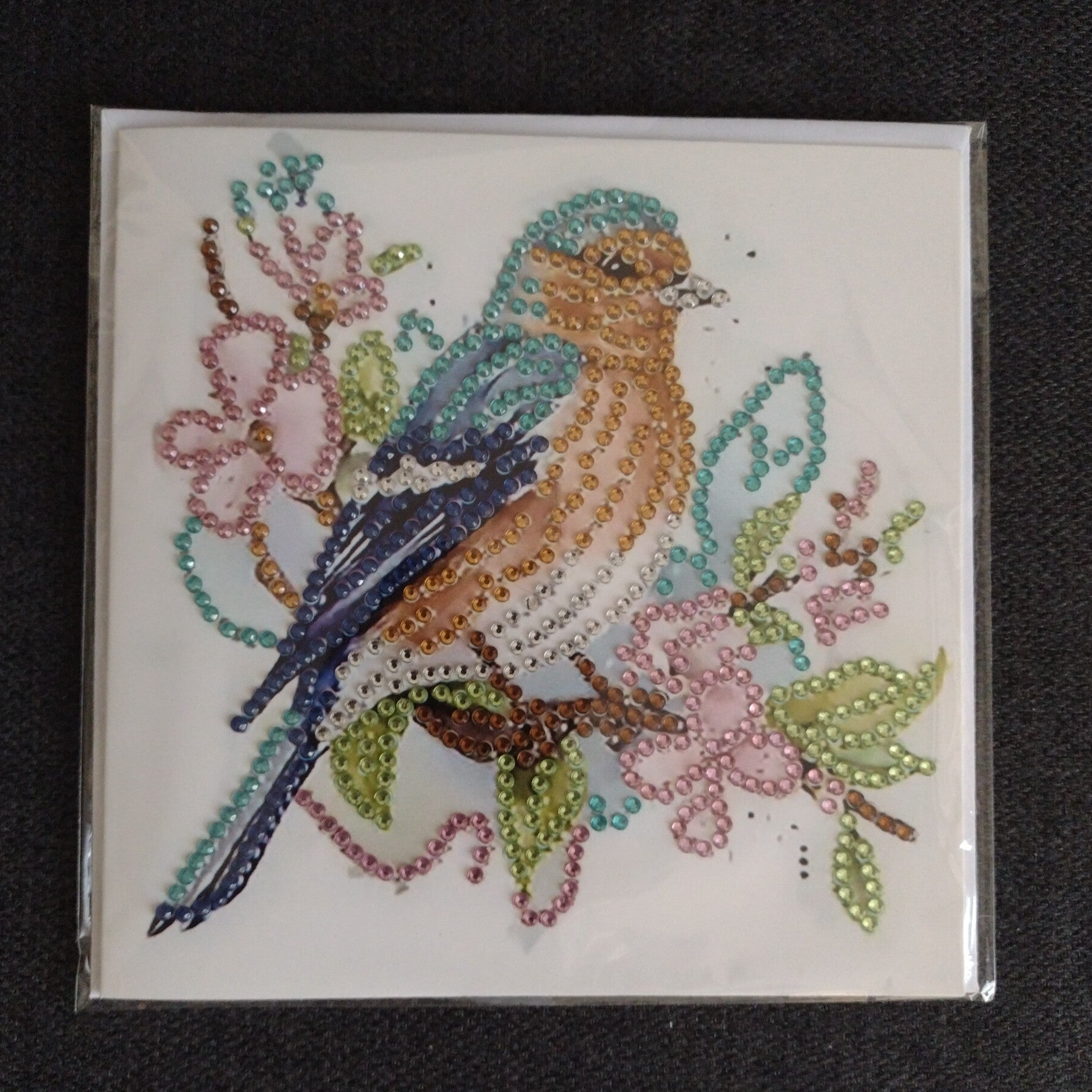 Dubbele Wenskaart + envelop (handgemaakt)