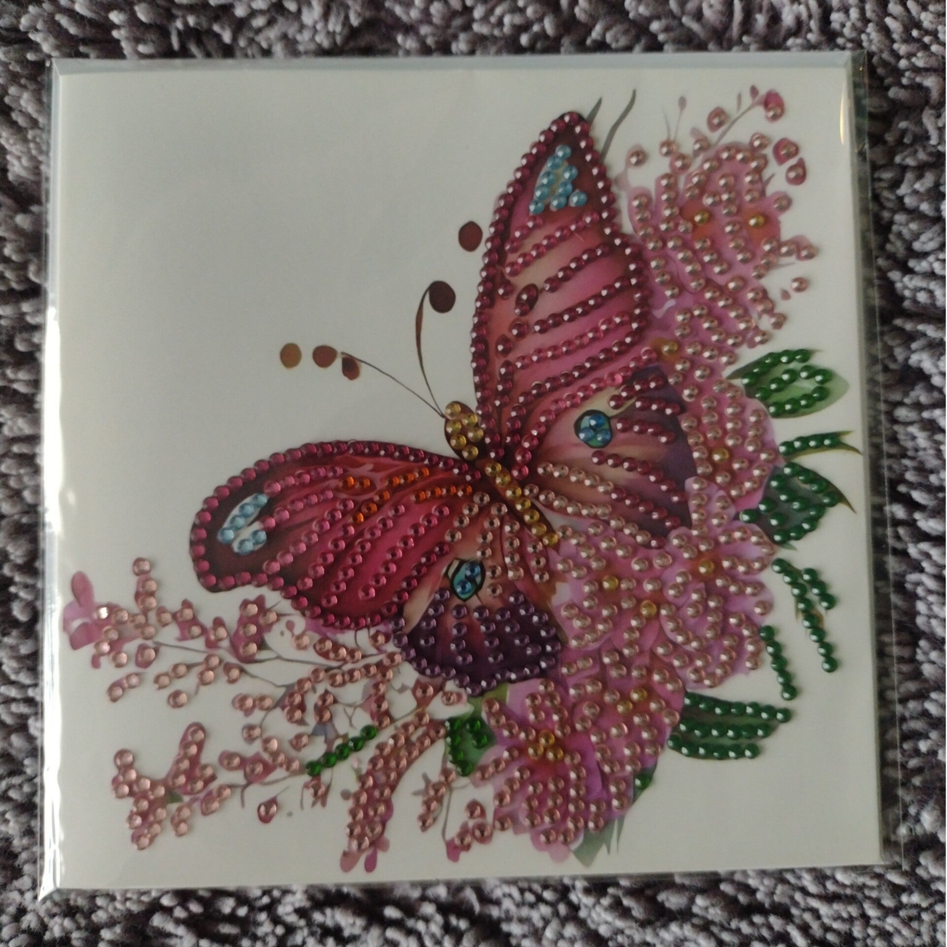 Dubbele Wenskaart + envelop (handgemaakt)