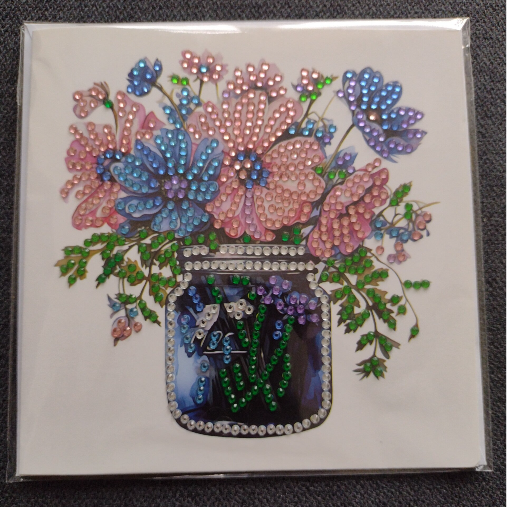 Dubbele Wenskaart + envelop (handgemaakt)