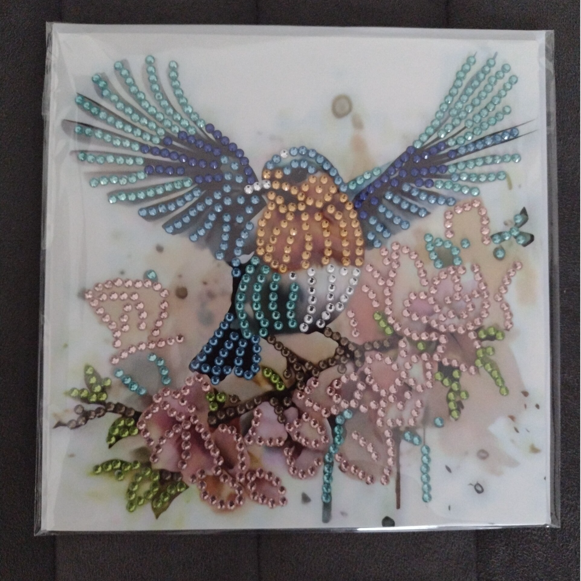 Dubbele Wenskaart + envelop (handgemaakt)