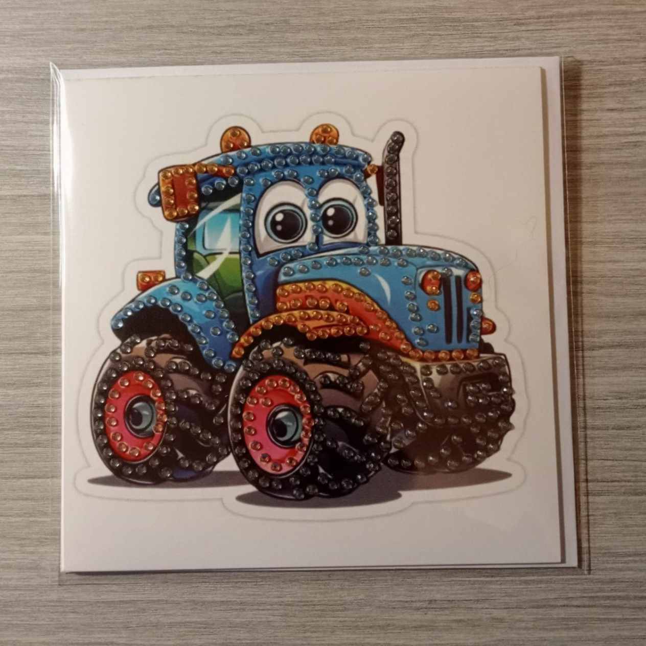 Dubbele Wenskaart + envelop (handgemaakt)