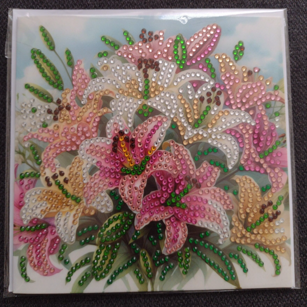 Dubbele Wenskaart + envelop (handgemaakt)