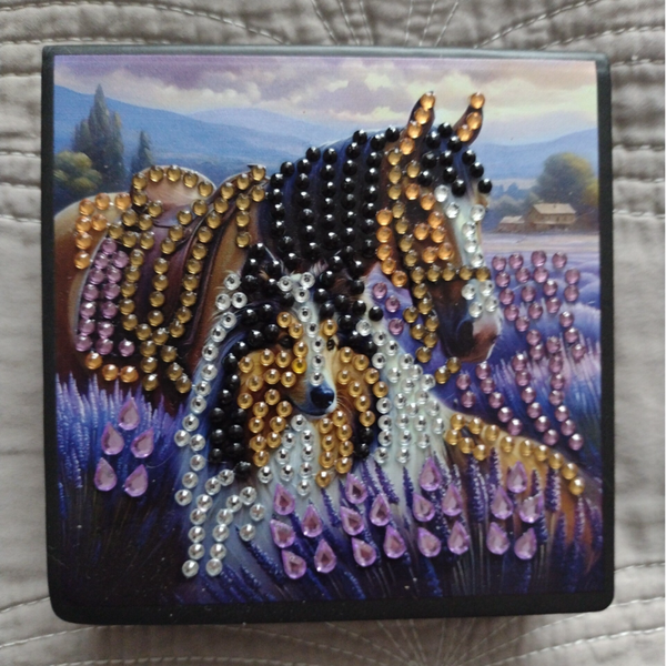 Memoblokje met pen Paarden