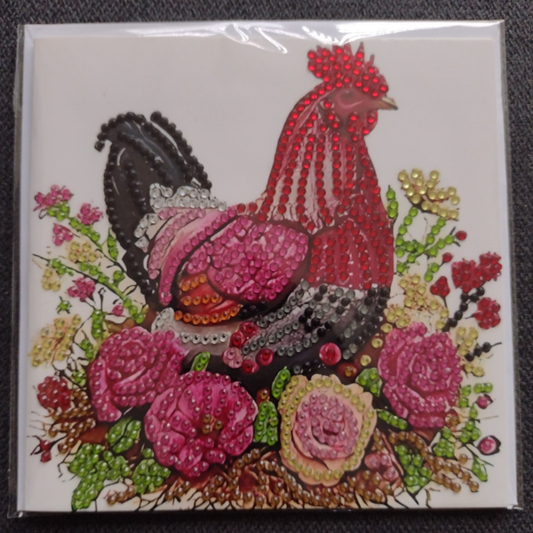 Dubbele Wenskaart + envelop (handgemaakt)