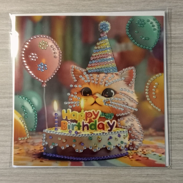 Dubbele Wenskaart + envelop (handgemaakt)