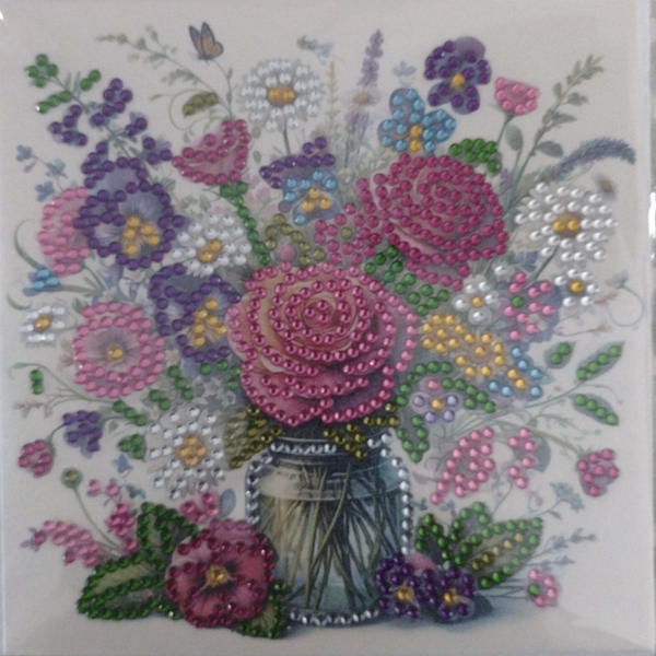 278. Dubbele Wenskaart + envelop (handgemaakt)