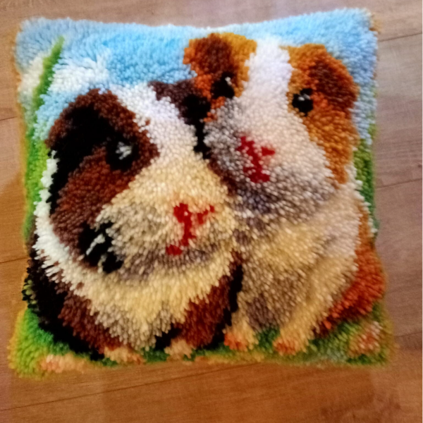 Knoop kussen (handgemaakt) Cavia's