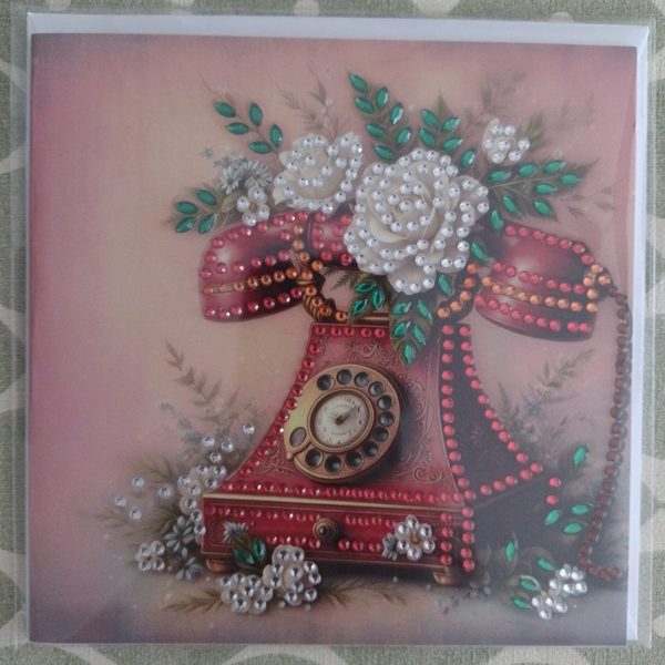224. Dubbele Wenskaart + envelop (handgemaakt)